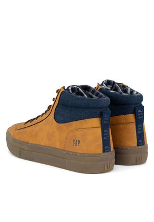 GAP - Gap Sneakersy PORTLAND CUP MID M GP505011BM-MU00 Brązowy. Kolor: brązowy. Materiał: materiał