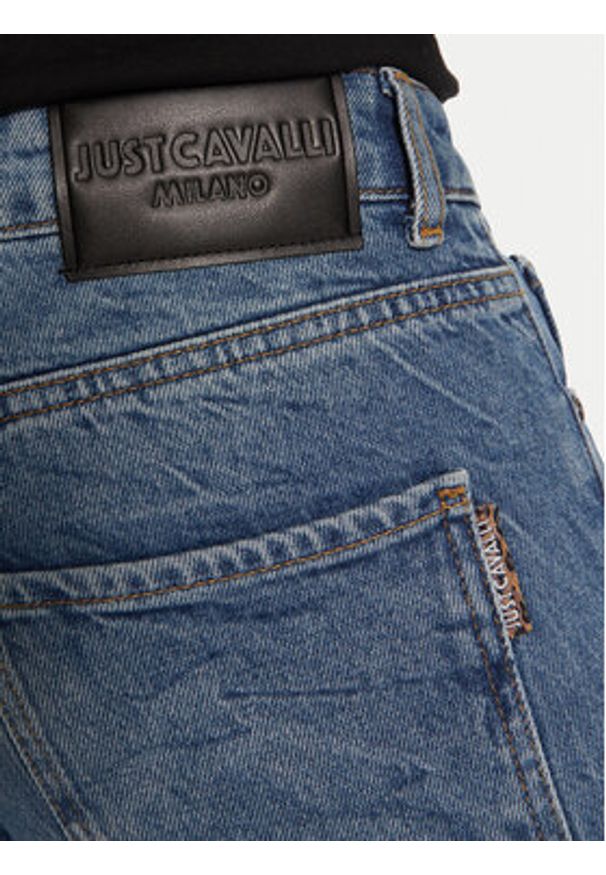 Just Cavalli Jeansy 77OAB500 Niebieski Slim Fit. Kolor: niebieski