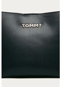 TOMMY HILFIGER - Tommy Hilfiger - Torebka. Kolor: niebieski. Wzór: gładki. Materiał: skórzane. Rozmiar: małe. Rodzaj torebki: na ramię #3