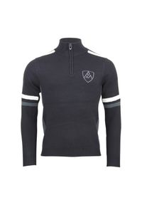 PEAK MOUNTAIN - Sweter z kołnierzem 1/2 zip Peak Mountain Casta. Typ kołnierza: golf. Kolor: czarny. Styl: sportowy #1