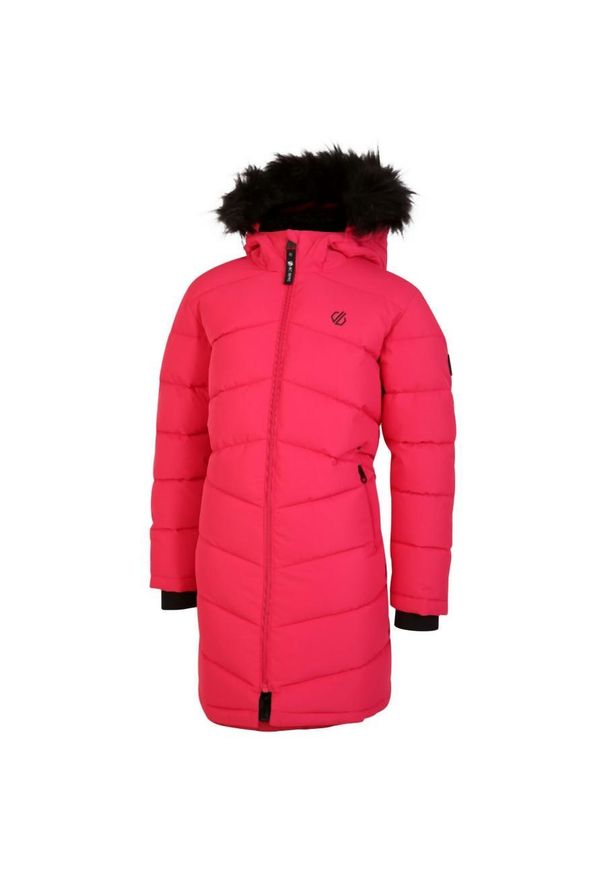 DARE 2B - Kurtka turystyczna zimowa dziecięca Striking III. Okazja: na co dzień. Kolor: czerwony. Materiał: puch. Sezon: zima. Styl: casual, sportowy