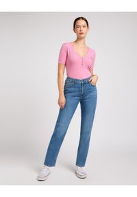 Lee - LEE DAMSKIE SPODNIE JEANSOWE CAROL HIT OF BLUE 112350789