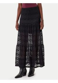 only - ONLY Spódnica maxi Luna 15353206 Czarny Regular Fit. Kolor: czarny. Materiał: bawełna