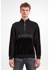 La Martina - Sweter męski LA MARTINA. Materiał: materiał, welur. Długość rękawa: długi rękaw. Długość: długie. Wzór: haft #4