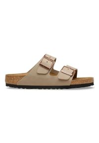 Birkenstock - BIRKENSTOCK ARIZONA LEOI TABACCO BROWN Klapki męskie. Okazja: na co dzień, na spacer, do pracy. Kolor: brązowy. Sport: turystyka piesza #1