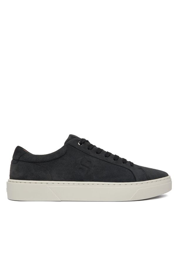 BOSS Sneakersy 50554734 Szary. Kolor: szary. Materiał: zamsz, skóra