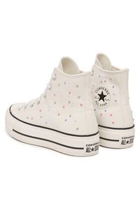 Converse Trampki Chuck Taylor All Star Lift Platform Mini Studs A19140C Écru. Kolor: kremowy. Materiał: materiał. Obcas: na platformie #7