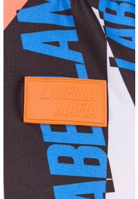 LABELLAMAFIA - LaBellaMafia T-shirt damski. Okazja: na co dzień. Kolor: niebieski. Materiał: dzianina. Styl: casual #5