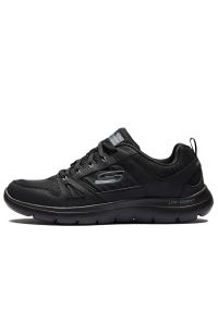 skechers - Buty męskie Skechers Summits New World 232069BBK - czarne. Zapięcie: sznurówki. Kolor: czarny. Materiał: jeans, materiał, skóra, guma, syntetyk, dresówka. Szerokość cholewki: normalna. Model: Skechers Sport. Sport: turystyka piesza #1