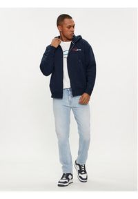 Tommy Jeans Bluza Color Pop Spray DM0DM18631 Granatowy Relaxed Fit. Kolor: niebieski. Materiał: syntetyk