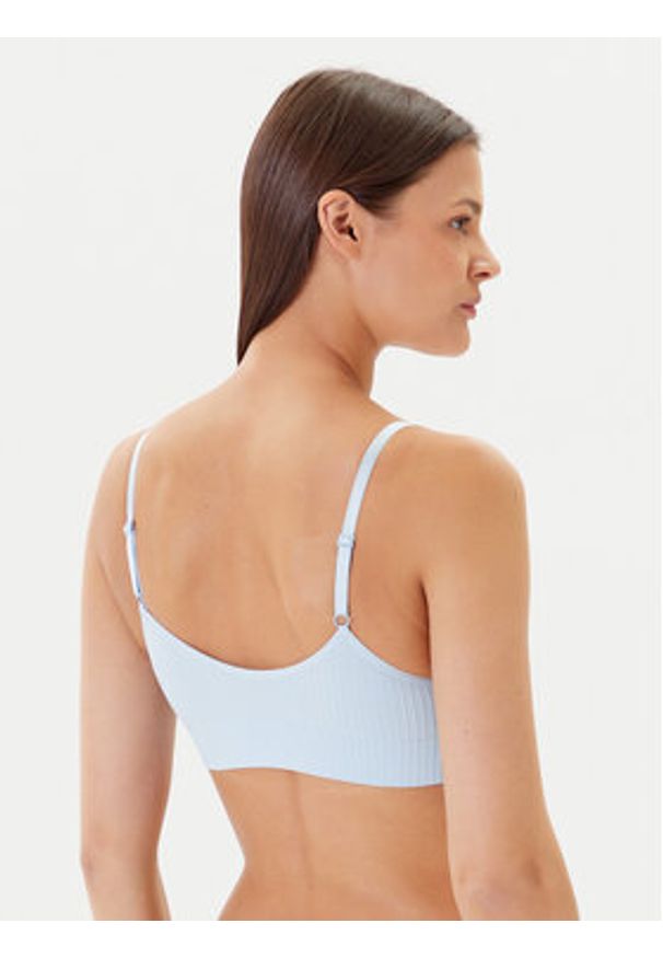 Hunkemöller Biustonosz top Dianne 302142 Błękitny. Kolor: niebieski. Materiał: syntetyk