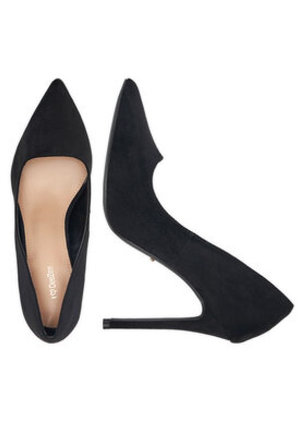 DeeZee Szpilki 92831-201-BLACK SU Czarny. Kolor: czarny. Materiał: materiał. Obcas: na szpilce