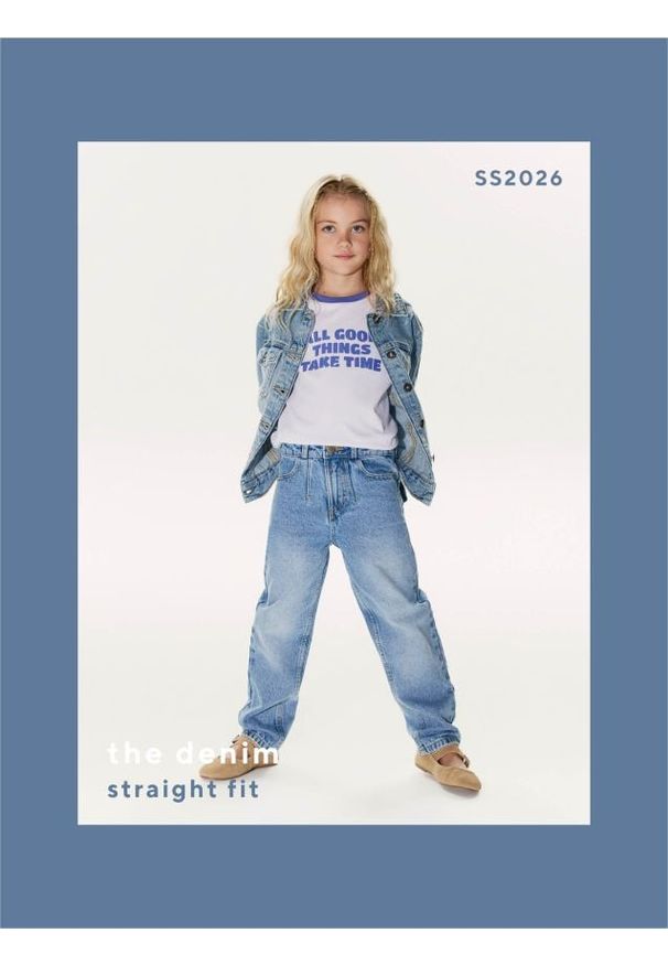 Reserved - Jeansy straight fit - niebieski. Kolor: niebieski