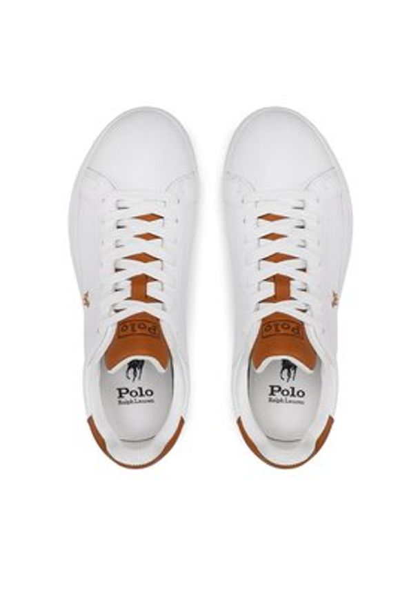 Polo Ralph Lauren Sneakersy Hrt Ct II 09877598001 Biały. Kolor: biały. Materiał: skóra