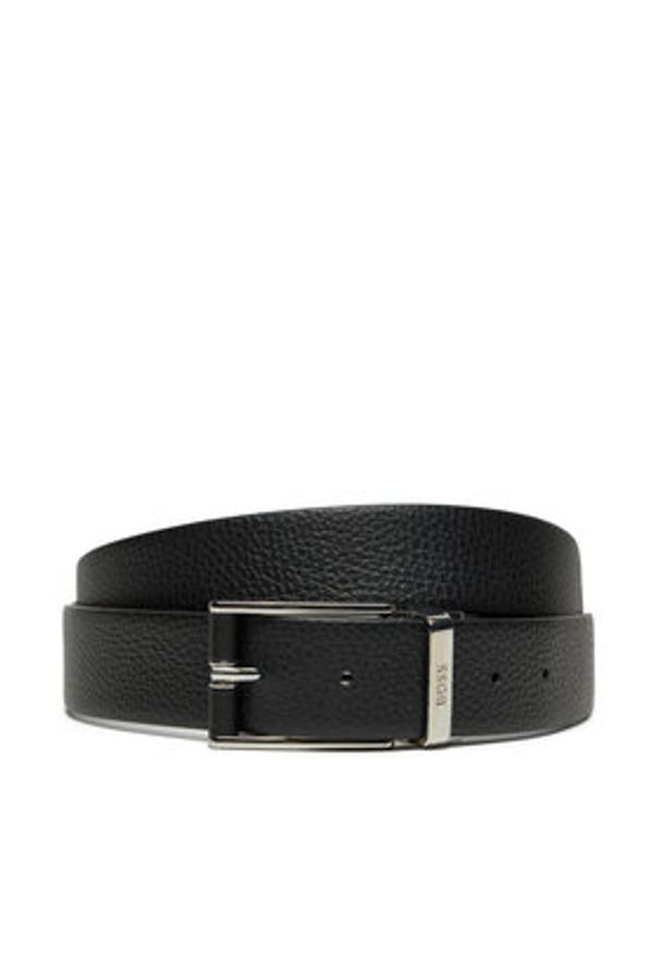 BOSS - Boss Pasek Męski Ofelix-Sh 50529712 10245706 01 Czarny. Kolor: czarny. Materiał: skóra