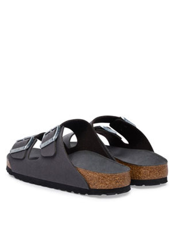 Birkenstock Klapki Arizona 1032829 Szary ciemny. Kolor: szary. Materiał: skóra