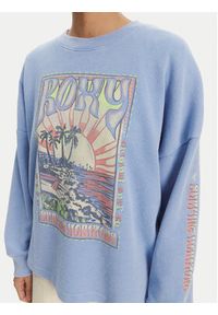 Roxy Bluza ERJKT04276 Niebieski Relaxed Fit. Kolor: niebieski. Materiał: bawełna, syntetyk #3