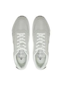Calvin Klein Jeans Sneakersy Toothy Runner Irregular Lines YM0YM00624 Szary. Kolor: szary. Materiał: zamsz, skóra #4