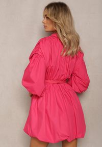 Renee - Fuksjowa Sukienka Appomene. Kolor: różowy. Typ sukienki: bombki. Styl: boho. Długość: mini #5