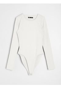 Sinsay - Bawełniane body - kremowy. Kolor: kremowy. Materiał: bawełna