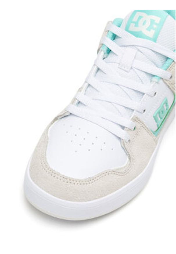 DC Sneakersy DC SHOE CURE DC01682270 Biały. Kolor: biały. Materiał: skóra, zamsz