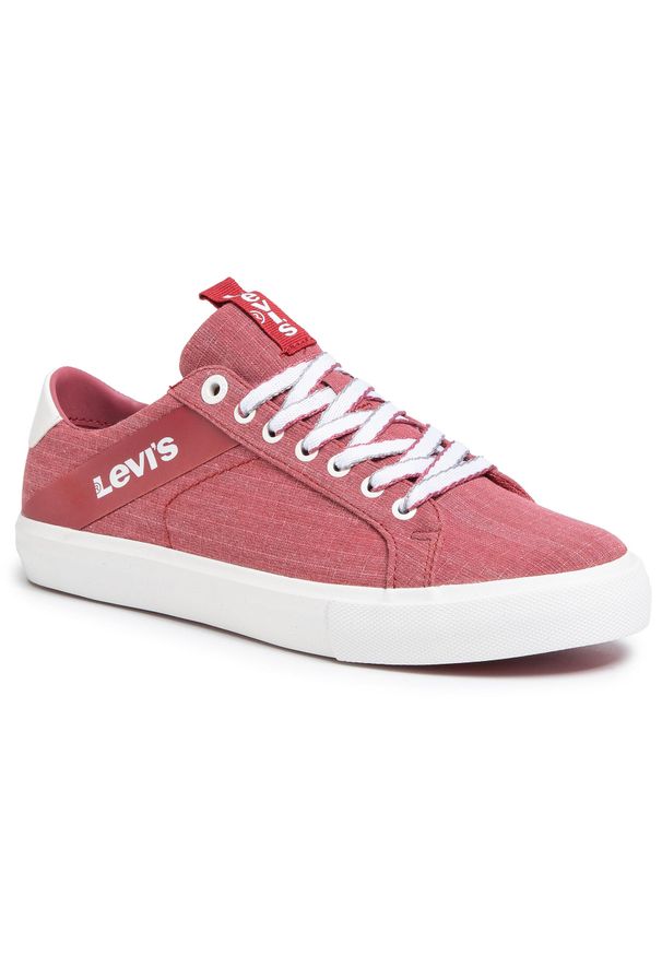 Tenisówki Levi's® 230667-752-87 Regular Red. Kolor: czerwony. Materiał: materiał