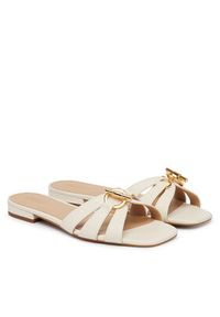 Lauren Ralph Lauren - LAUREN RALPH LAUREN Klapki Blaike 802982875007 Biały. Kolor: biały. Materiał: skóra #6