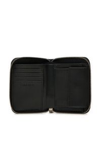 Calvin Klein Mały Portfel Damski Line Quilt Medium Zip Around K60K613066 Czarny. Kolor: czarny. Materiał: skóra #3