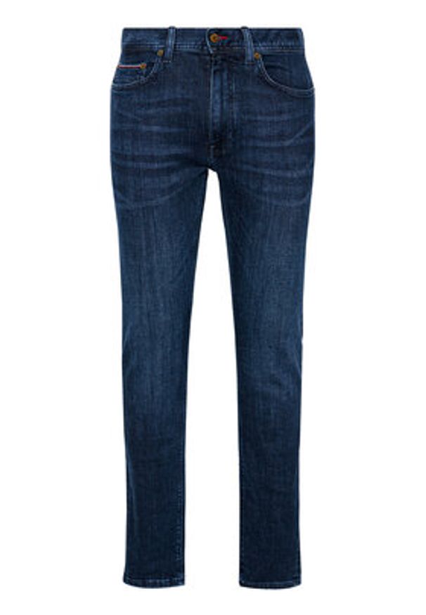 TOMMY HILFIGER - Tommy Hilfiger Jeansy Bleecker MW0MW15599 Granatowy Slim Fit. Kolor: niebieski
