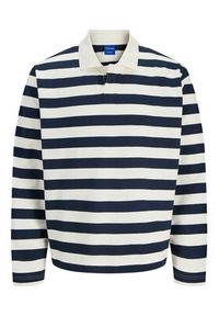 Jack & Jones Polo Bleecker 12285805 Granatowy Loose Fit. Typ kołnierza: polo. Kolor: niebieski. Materiał: bawełna #7