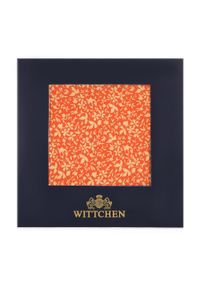 Wittchen - Poszetka jedwabna we wzory pomarańczowo-żółta. Kolor: wielokolorowy, pomarańczowy, żółty. Materiał: jedwab #6