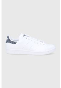 adidas Originals Buty STAN SMITH kolor biały. Nosek buta: okrągły. Zapięcie: sznurówki. Kolor: biały. Materiał: materiał. Model: Adidas Stan Smith