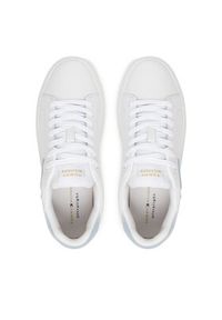 TOMMY HILFIGER - Tommy Hilfiger Sneakersy Th Icon Court Script FW0FW09363 Biały. Kolor: biały. Materiał: skóra #4