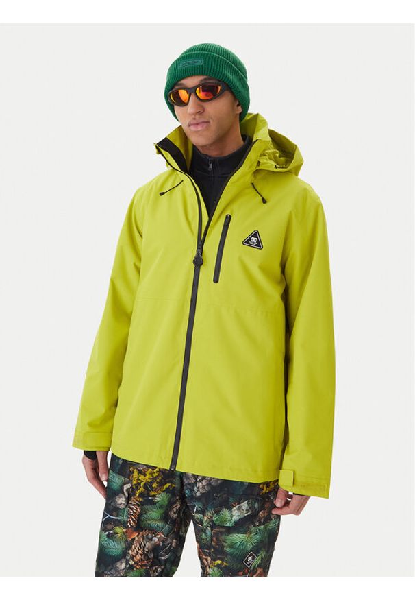 DC Shoes Kurtka snowboardowa Basis 30k ADYTJ03059 Zielony Regular Fit. Kolor: zielony. Materiał: syntetyk. Sport: snowboard
