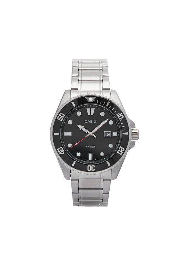 Casio Zegarek MDV-107D-1A1VEF Srebrny. Kolor: srebrny