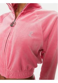 Juicy Couture Bluza Tasha JCWCT24306 Różowy Slim Fit. Kolor: różowy. Materiał: syntetyk #5