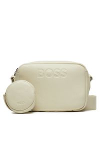 BOSS - Boss Torebka Addison Crossbody 50523408 Biały. Kolor: biały. Materiał: skórzane