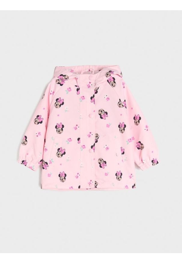 Sinsay - Kurtka Minnie Mouse - różowy. Kolor: różowy. Wzór: motyw z bajki