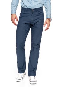 Wrangler - WRANGLER ARIZONA STRETCH NAVY W12OAE114. Materiał: materiał