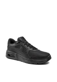 Nike AIR MAX SC Sneakersy męskie. Okazja: na co dzień. Kolor: czarny. Materiał: guma, syntetyk, materiał. Szerokość cholewki: normalna. Model: Nike Air Max #6