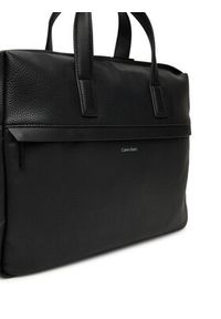 Calvin Klein Torba na laptopa Ck Must Laptop Bag LV04D3082G Czarny. Kolor: czarny. Materiał: skóra