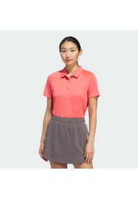 Adidas - Koszulka Women's Ultimate365 HEAT.RDY Polo. Typ kołnierza: polo. Kolor: czerwony. Materiał: materiał. Styl: sportowy
