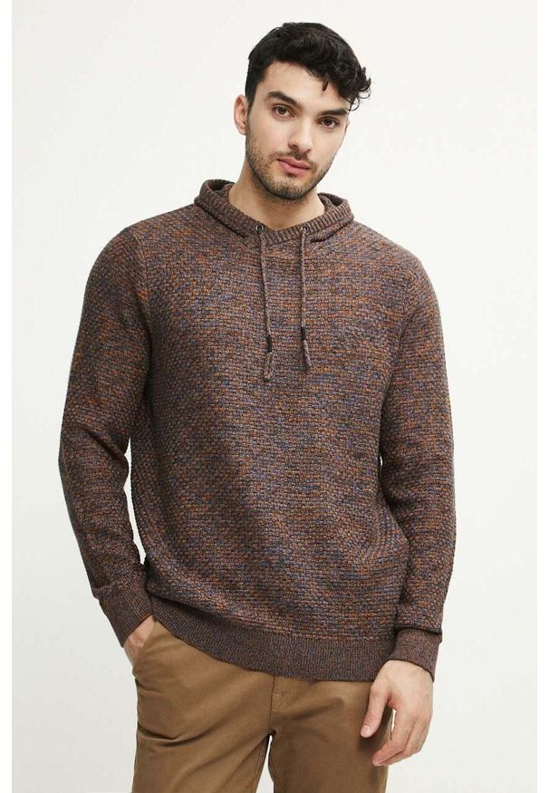 medicine - Medicine sweter bawełniany kolor czarny lekki. Kolor: czarny. Materiał: bawełna. Wzór: melanż