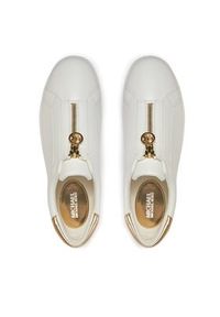 MICHAEL Michael Kors Sneakersy Keaton Zip Slip On 43R4KTFP2L Złoty. Zapięcie: bez zapięcia. Kolor: biały. Materiał: skóra