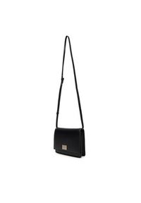 Calvin Klein Torebka Hardware Flap Crossbody K60K612967 Czarny. Kolor: czarny. Materiał: skórzane