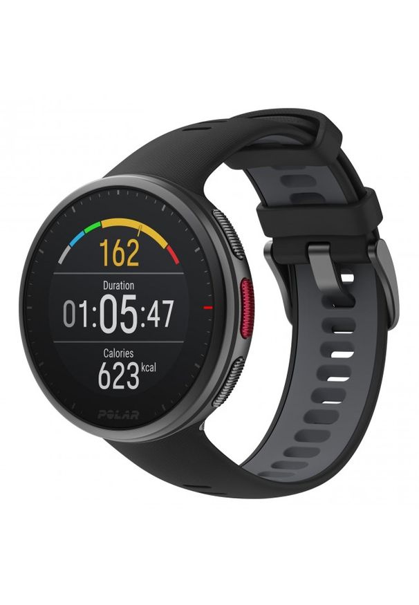 POLAR - Zegarek sportowy Polar Vantage V2 czarny M/L. Kolor: czarny. Materiał: polar. Styl: sportowy
