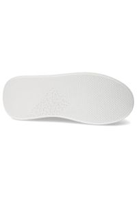 DAMISS - Białe Sneakersy Damiss Modne Skórzane Buty. Okazja: na spacer. Kolor: biały. Materiał: skóra. Szerokość cholewki: normalna. Wzór: jednolity, aplikacja, kolorowy #4