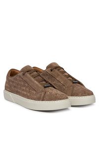 BOSS Sneakersy Gary 50560680 Beżowy. Kolor: beżowy. Materiał: zamsz, skóra #4