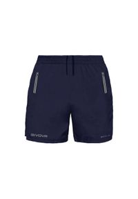 Szorty bermudzkie Givova. Kolor: niebieski. Długość: krótkie. Sezon: lato. Sport: fitness #1