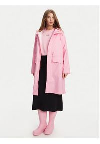 Hunter Parka Janna HARW0021242 Różowy Regular Fit. Kolor: różowy. Materiał: syntetyk #4